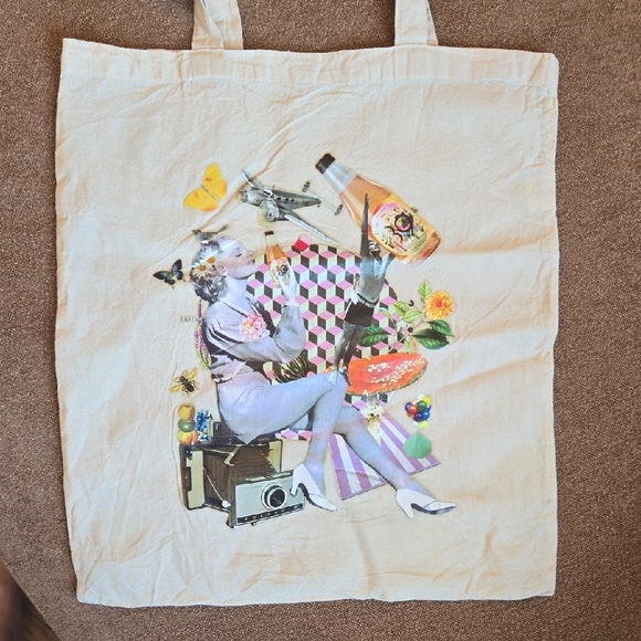 Handbags - Wolffer Estate No 139 Wine Tote‎ Bag - Pop Art Collage Summer in a Bottle